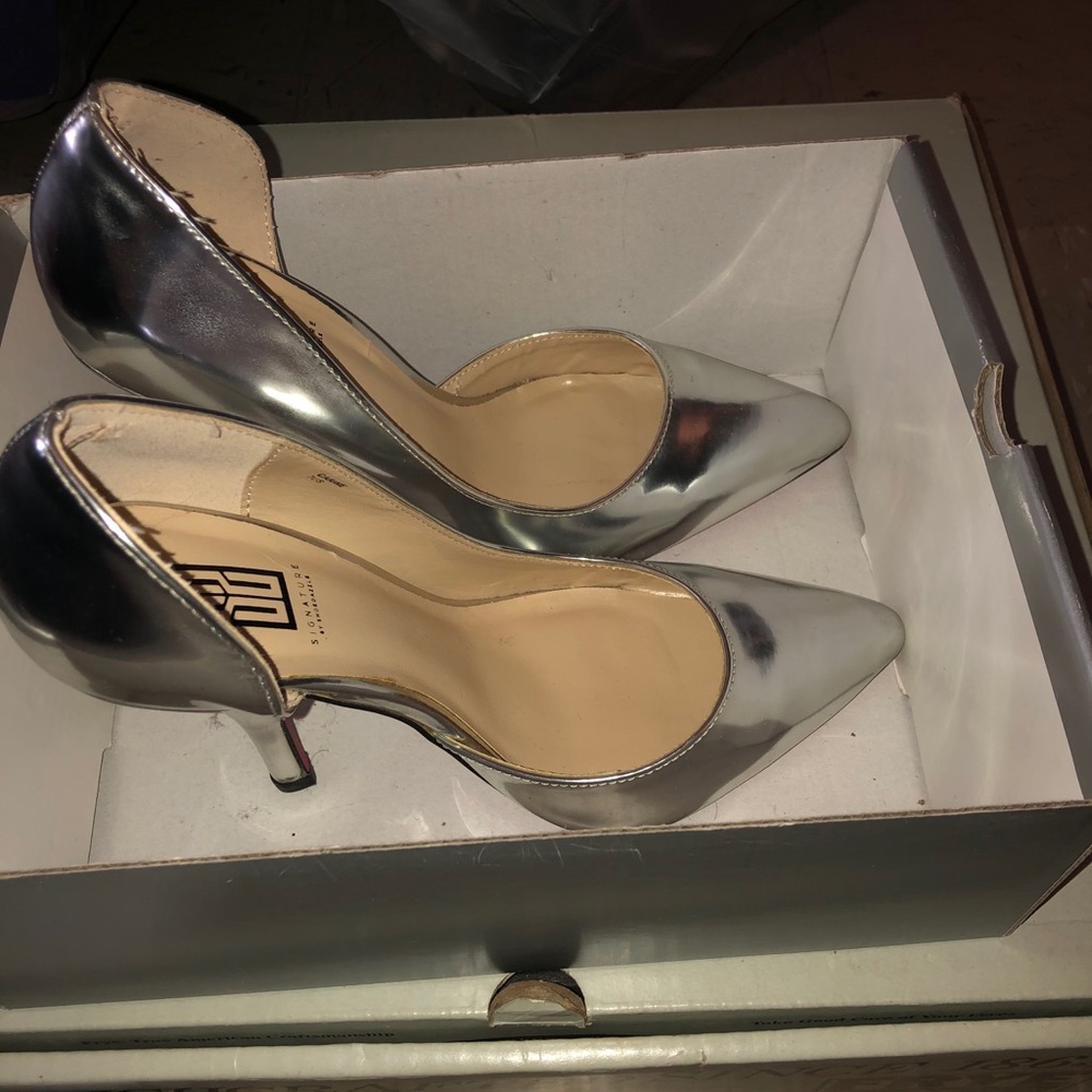 Silver heels